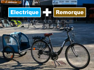 Vélo électrique avec remorque
